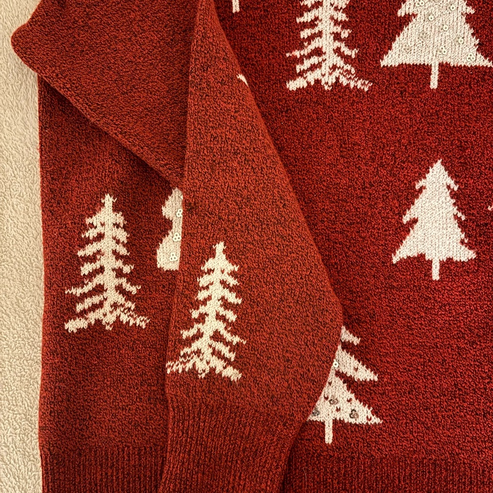 Brand new red Christmas tree sweater size small